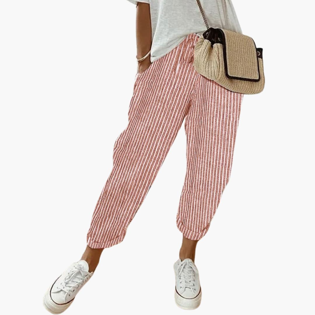 Elara | Relaxed Drawstring Cropped Pants