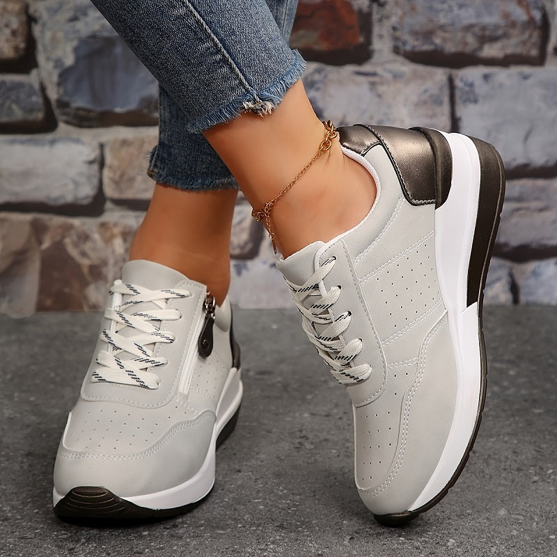 Casual Lace Up Platform Sneakers