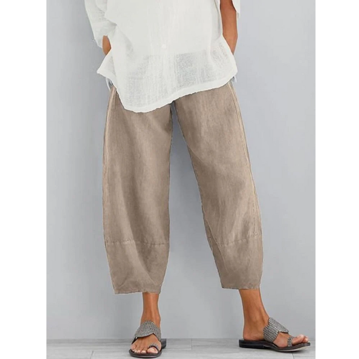 Willow | Casual Cropped Harem Trousers
