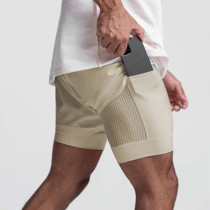 Men's 2-in-1 Running Shorts with Phone Pocket