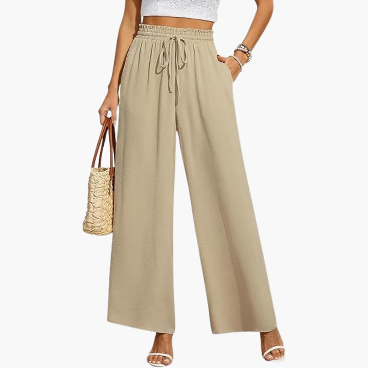 Elara | Relaxed Drawstring Wide Leg Pants