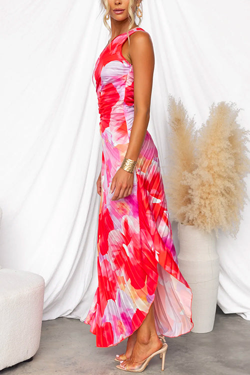 Delilah | Floral One Shoulder Maxi Dress
