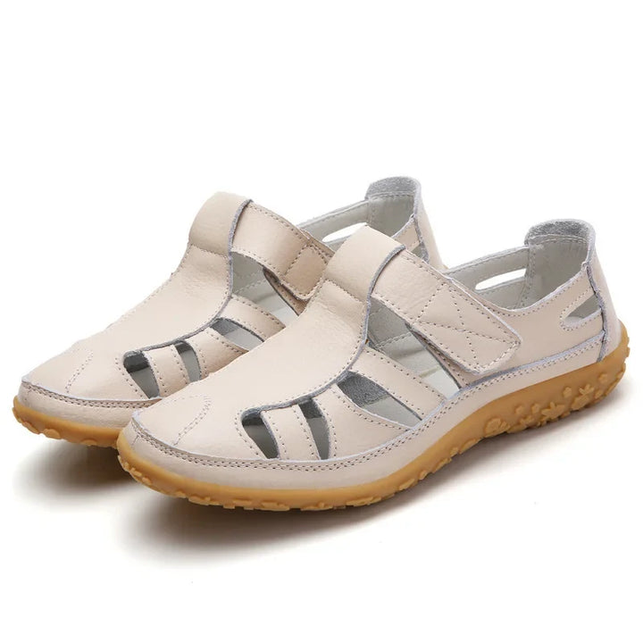 Women's Leather Fisherman Sandals with Adjustable Strap