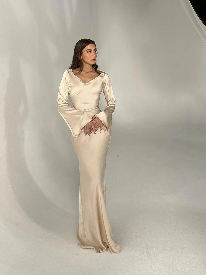 Elina | Elegant Long Sleeved Maxi Dress