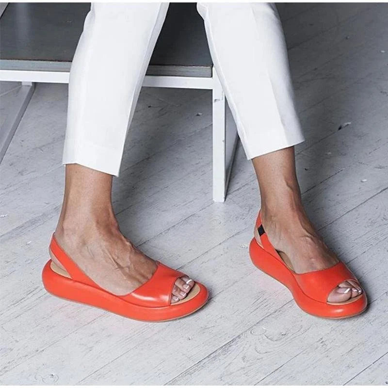 Clara | Cushioned Platform Walking Sandals