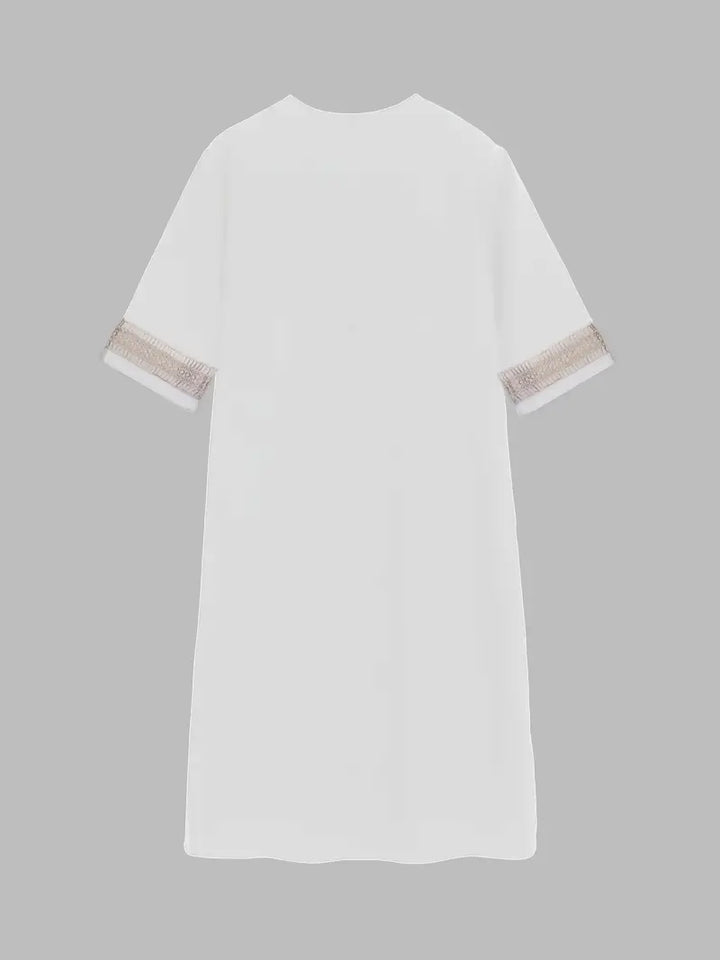 Serena | Lace Trim V-Neck Summer Dress