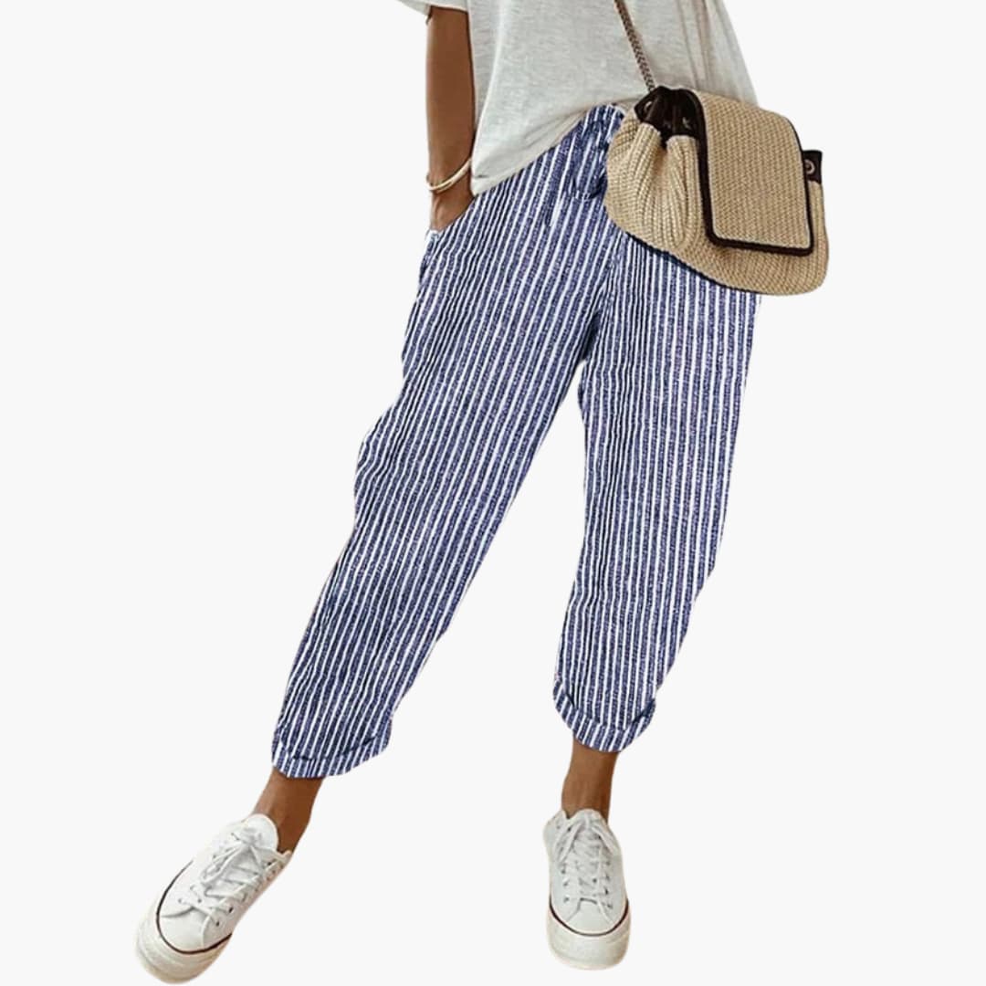 Elara | Relaxed Drawstring Cropped Pants