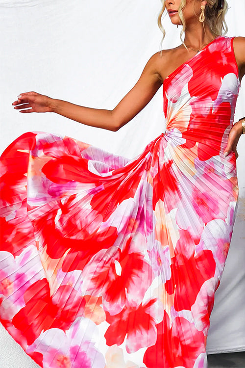 Delilah | Floral One Shoulder Maxi Dress