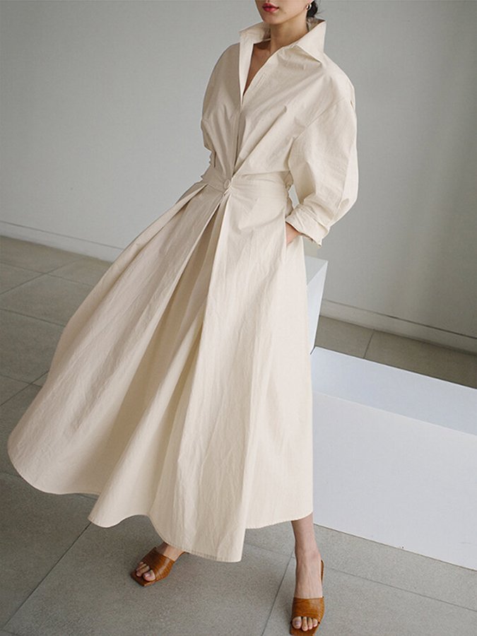 Josephine | Belted Long Sleeve Occasion Midi Dress