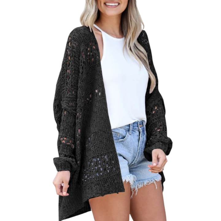 Grace | Oversized Open Knit Cardigan