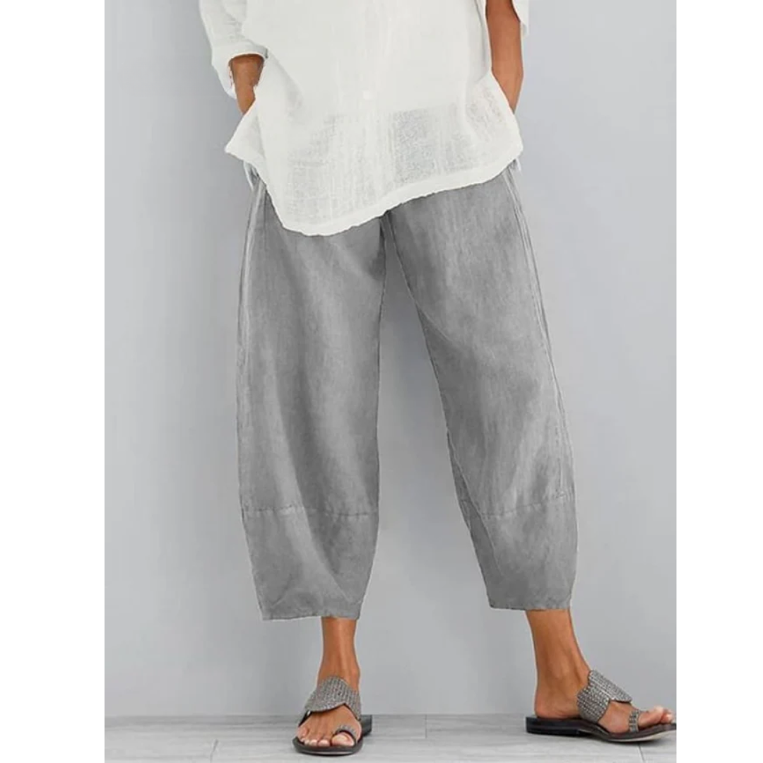 Willow | Casual Cropped Harem Trousers
