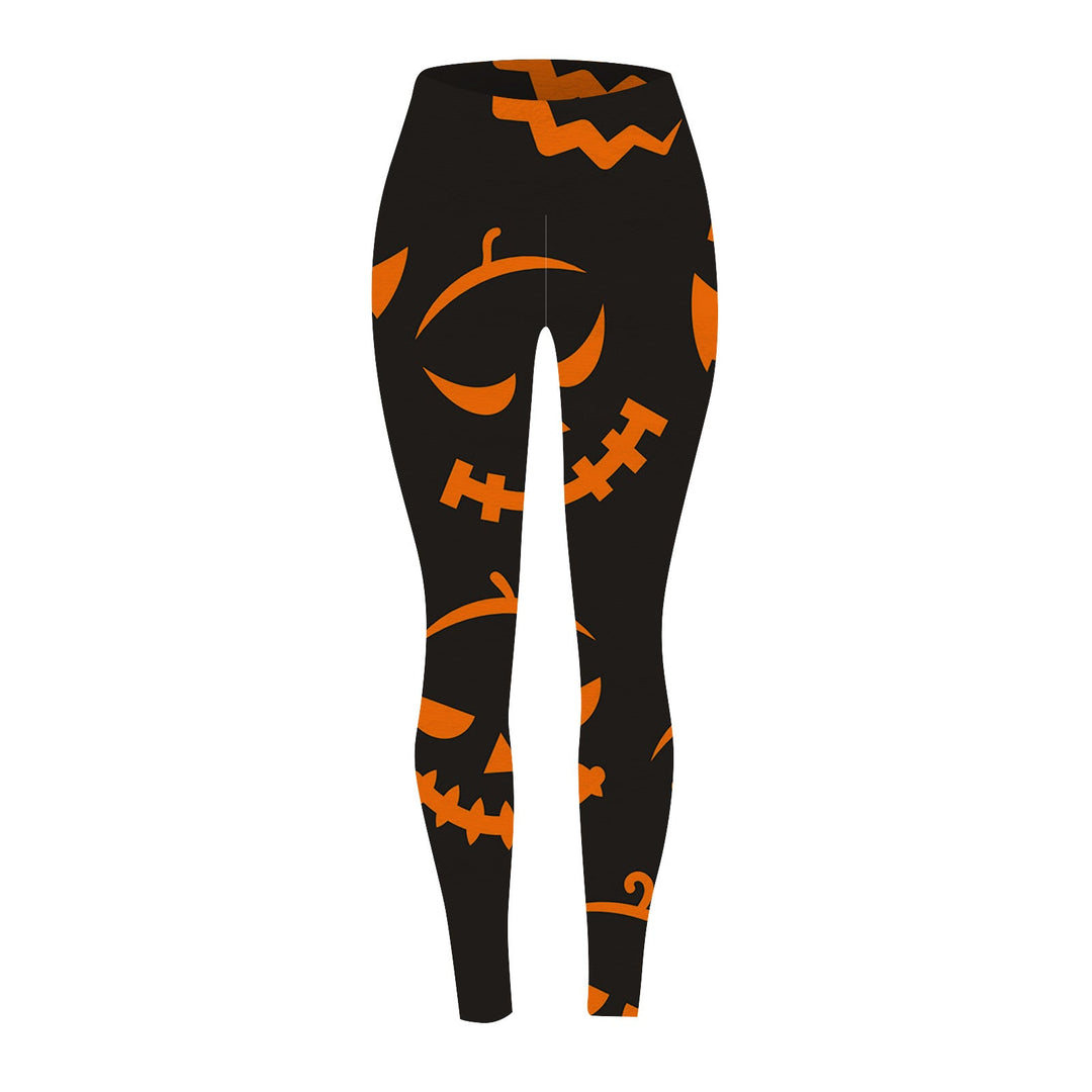 Women's Halloween Pumpkin Print Leggings
