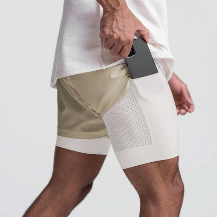 Men's 2-in-1 Running Shorts with Phone Pocket