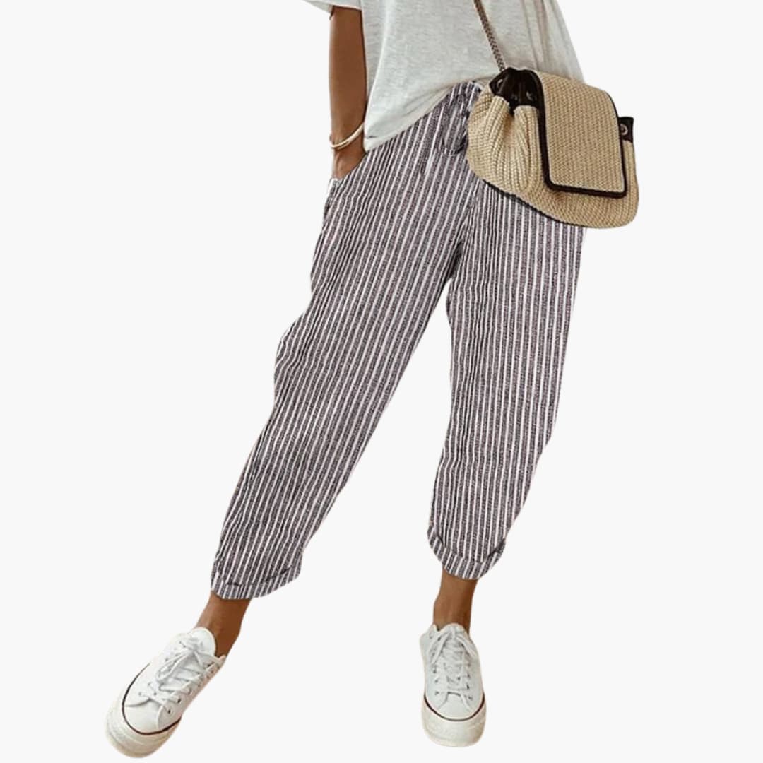 Elara | Relaxed Drawstring Cropped Pants