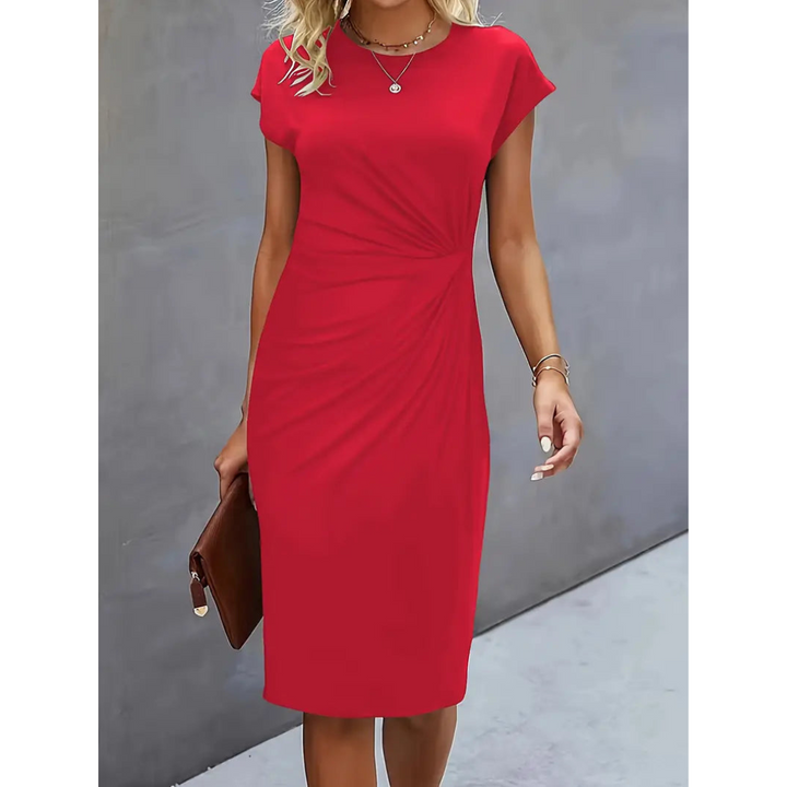 Monica | Elegant Cap Sleeve Cocktail Dress