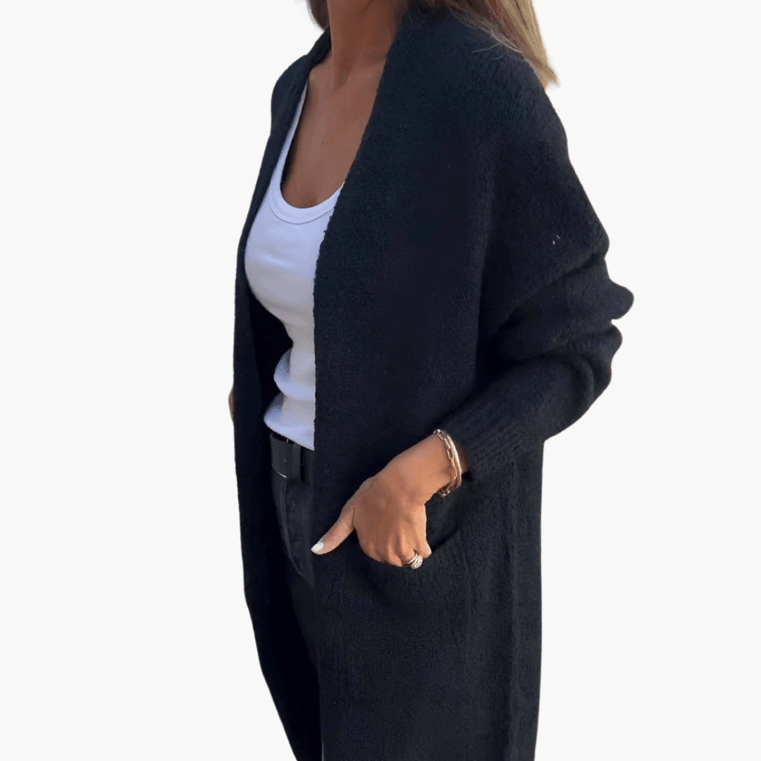 Matilda | Textured Long Sleeve Longline Cardigan