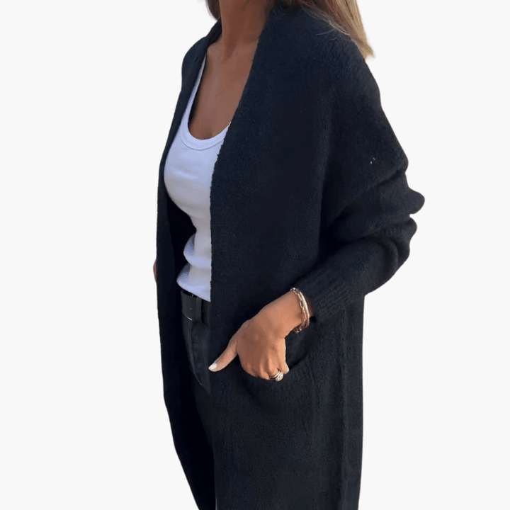 Matilda | Textured Long Sleeve Longline Cardigan