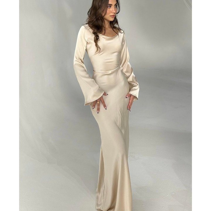 Amara | Elegant Long Sleeve Maxi Dress
