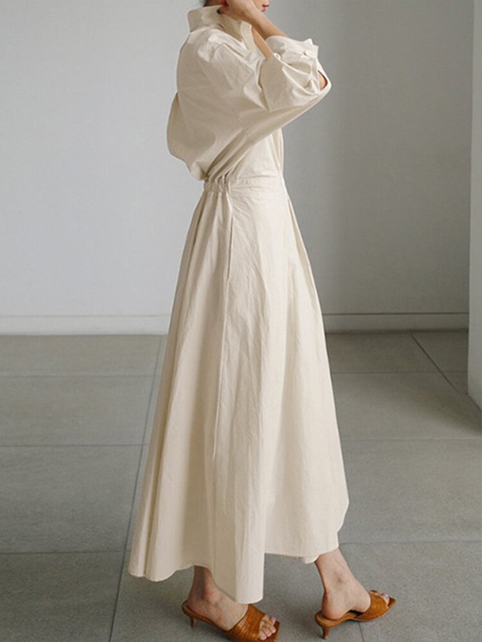 Josephine | Belted Long Sleeve Occasion Midi Dress