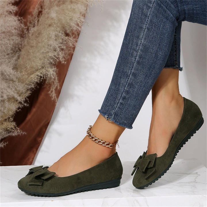 Womens Bow Ballet Flats