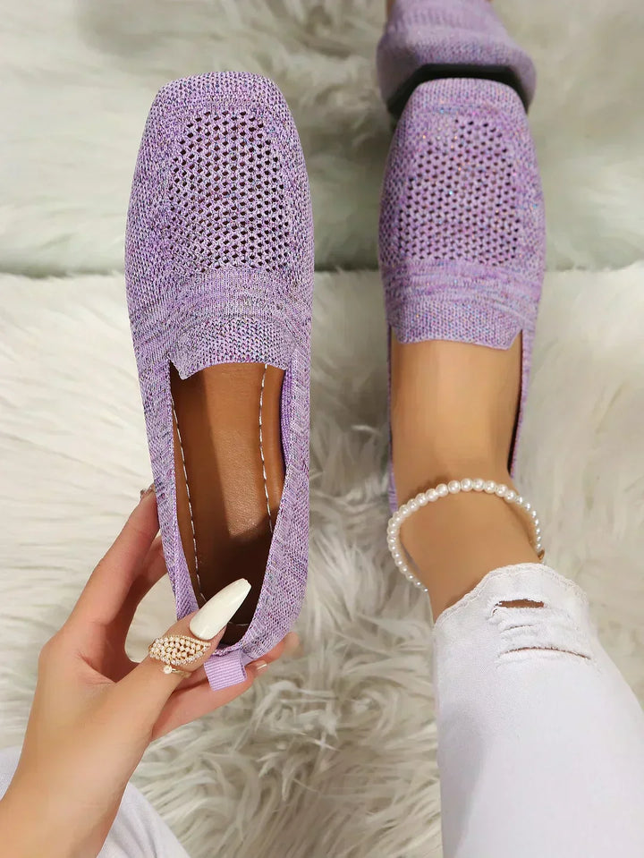 Breathable Knit Slip On Loafers