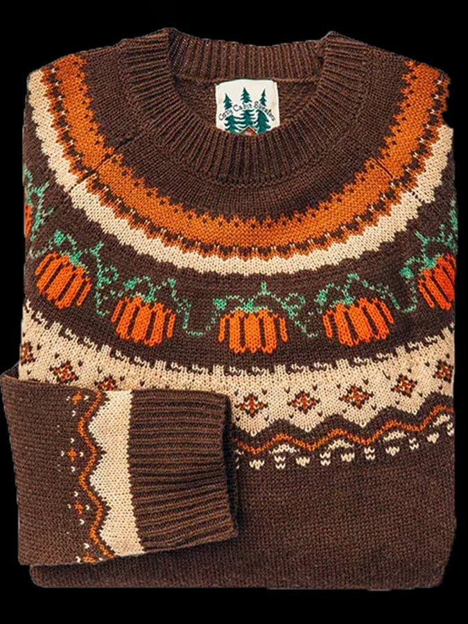 Women's Apple Fair Isle Knit Jumper