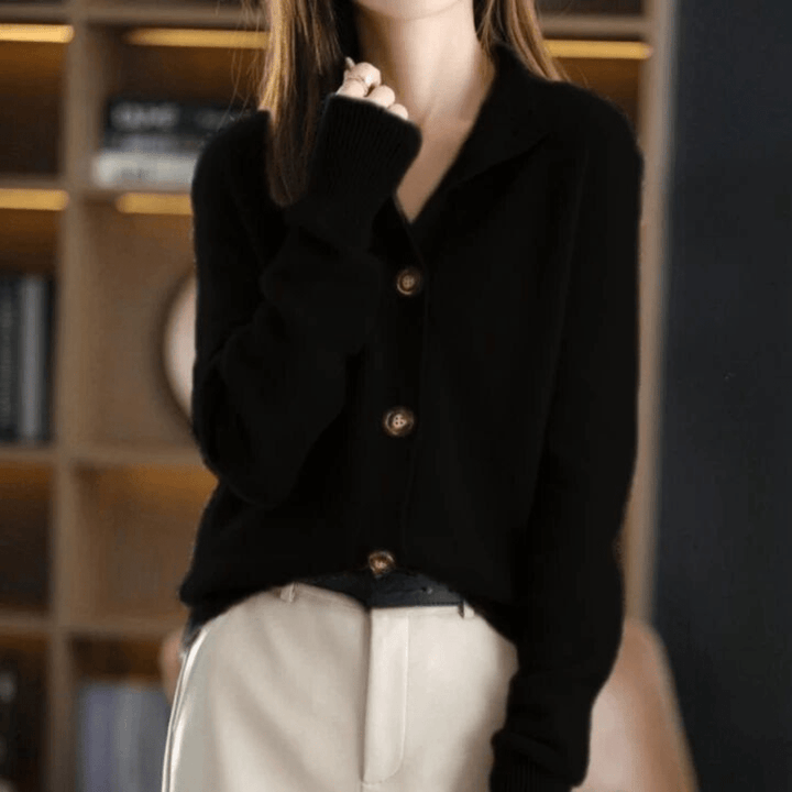 Brielle | Button Front Long Sleeve Cardigan