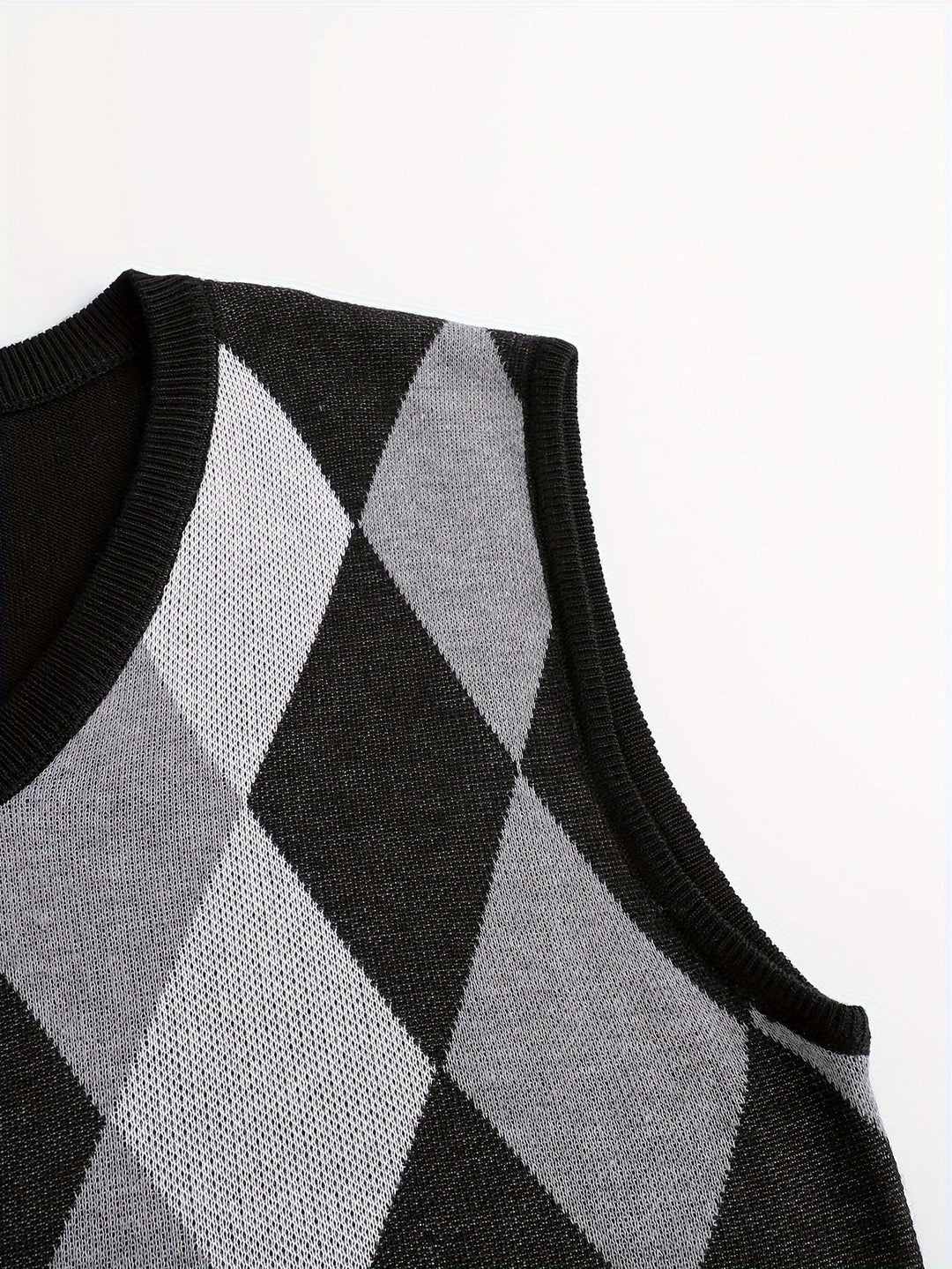 Men's Argyle Knit Sweater Vest