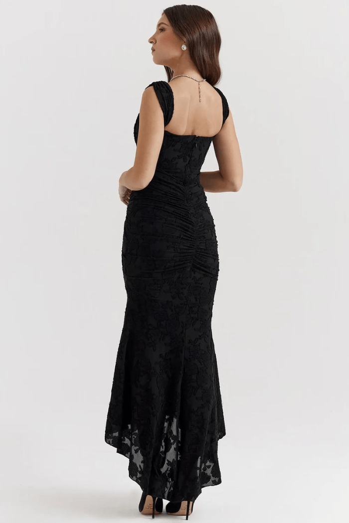 Floral Ruched Occasion Midi Dress