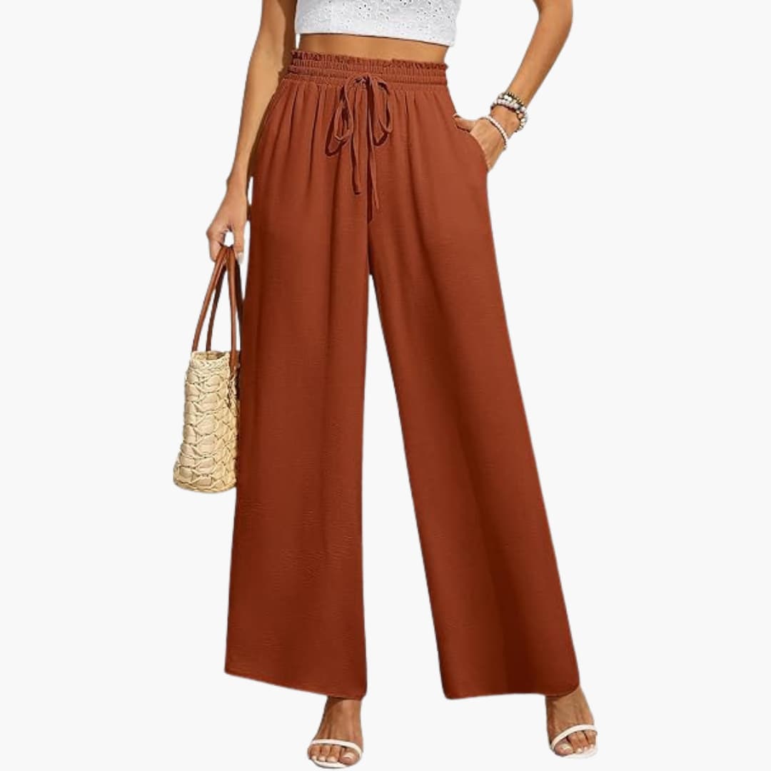 Elara | Relaxed Drawstring Wide Leg Pants