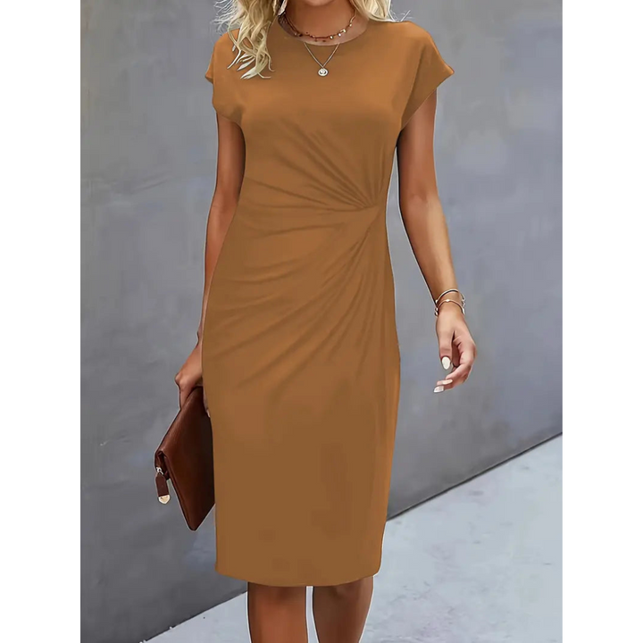 Monica | Elegant Cap Sleeve Cocktail Dress