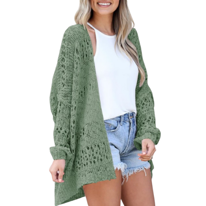 Grace | Oversized Open Knit Cardigan