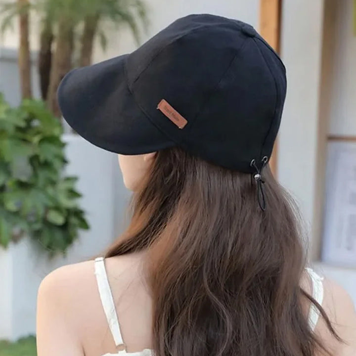 Women's Cotton Wide Brim Cap with Toggle