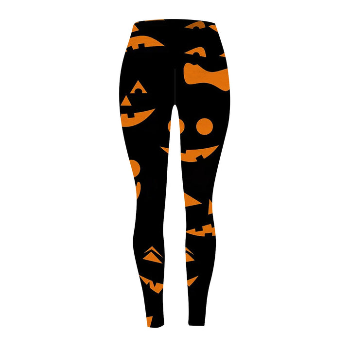Women's Halloween Pumpkin Print Leggings