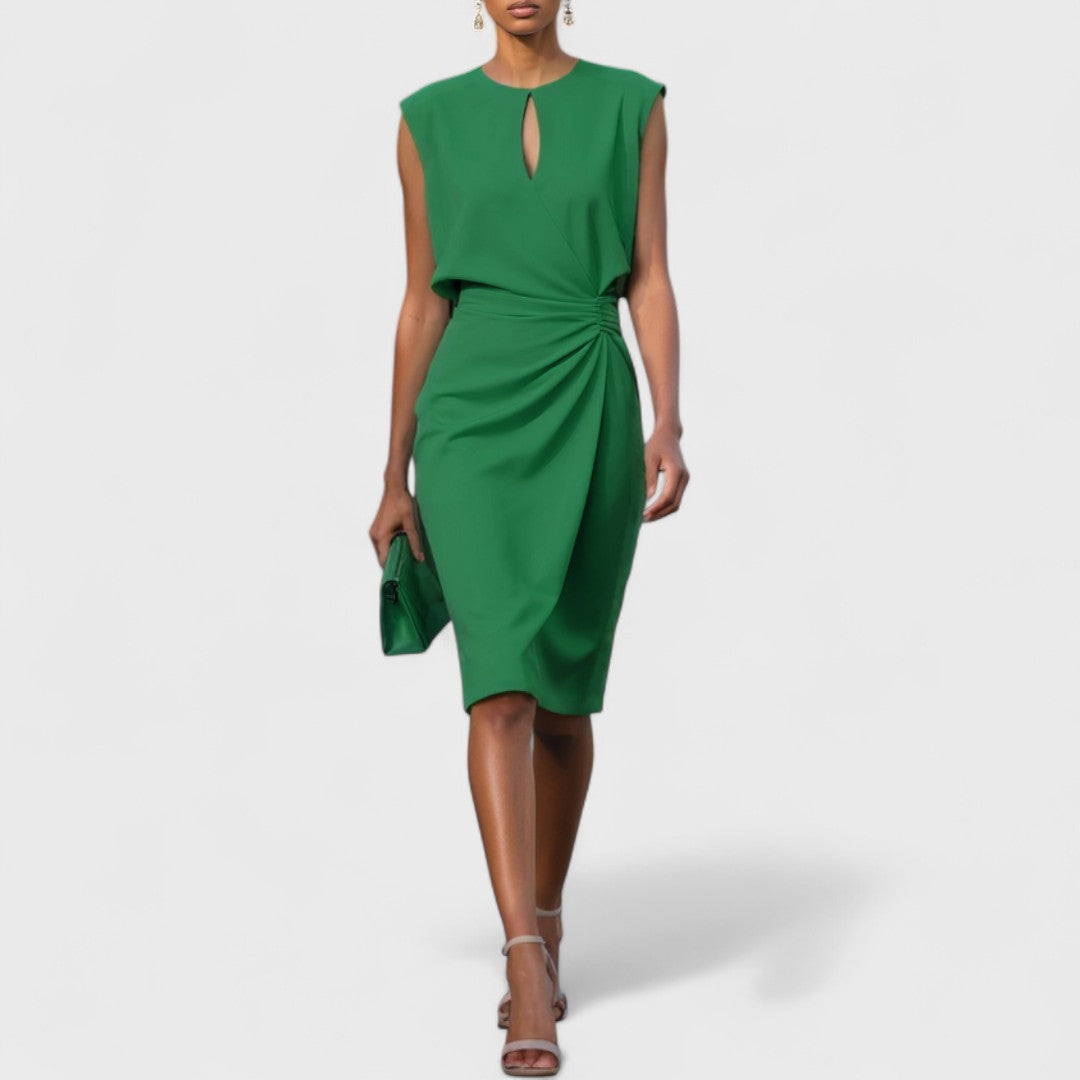 Emilia | Elegant Ruched Midi Dress