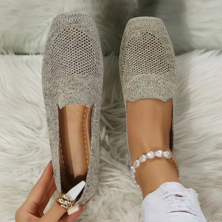 Breathable Knit Slip On Loafers