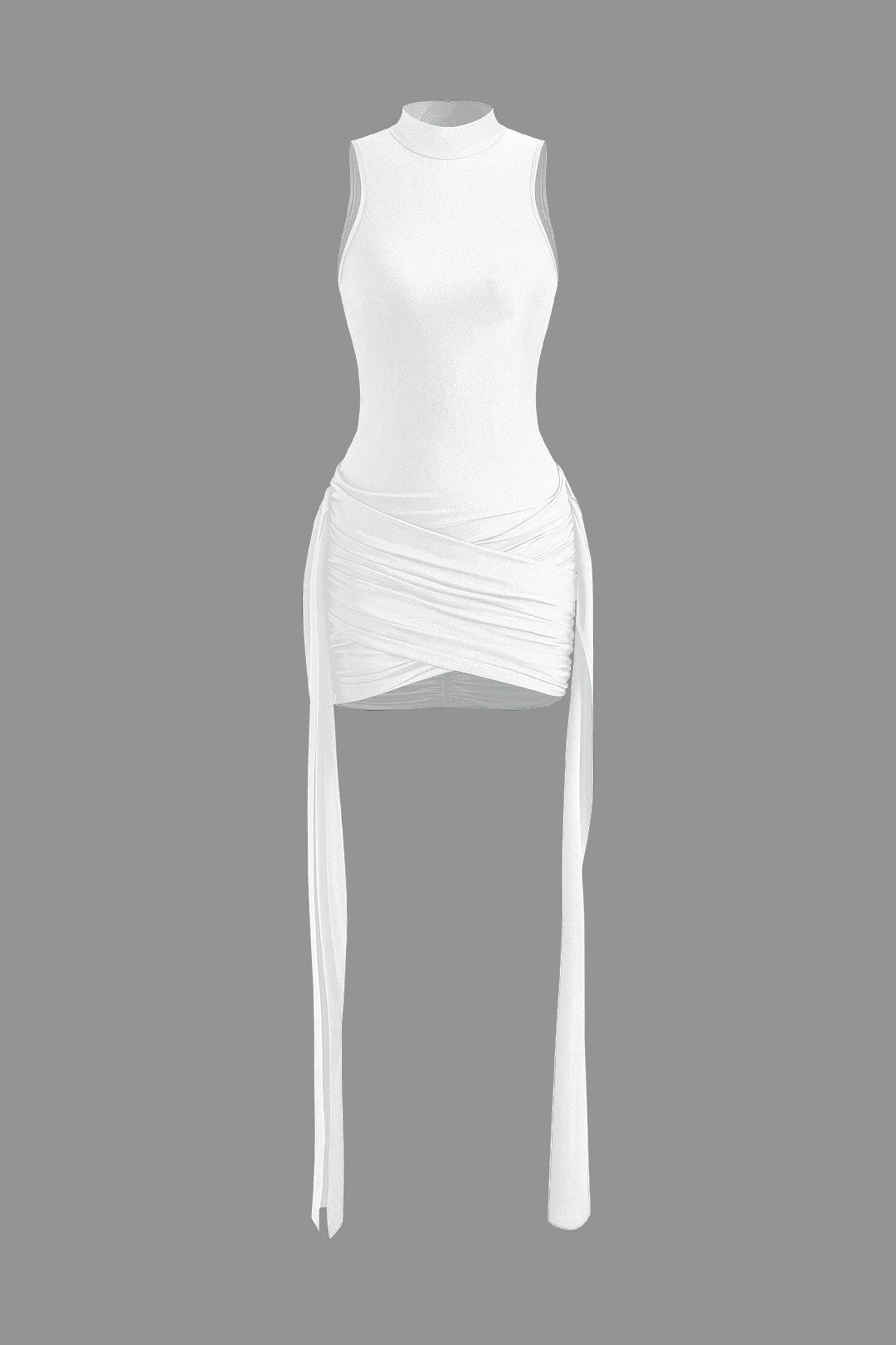 Selena | Elegant High Neck Bodycon Mini Cocktail Dress