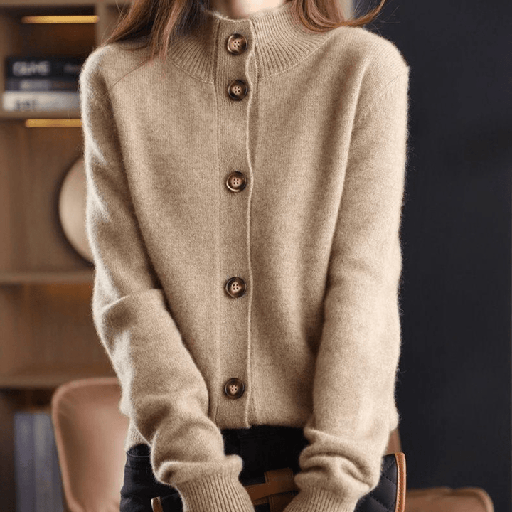 Brielle | Button Front Long Sleeve Cardigan
