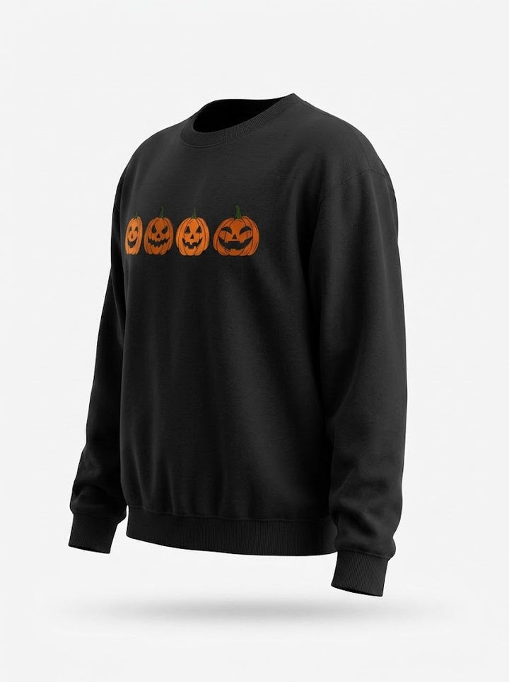 Women's Halloween Jack-O'-Lantern Crew Neck Jumper