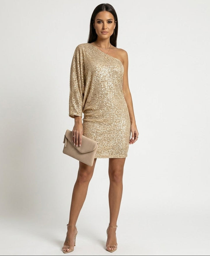 Sequin Wedding Guest Mini Dress