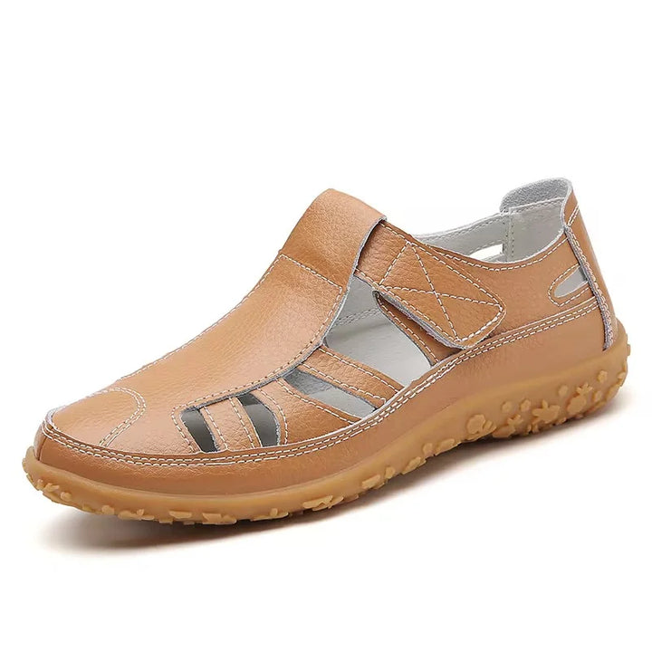 Women's Leather Fisherman Sandals with Adjustable Strap