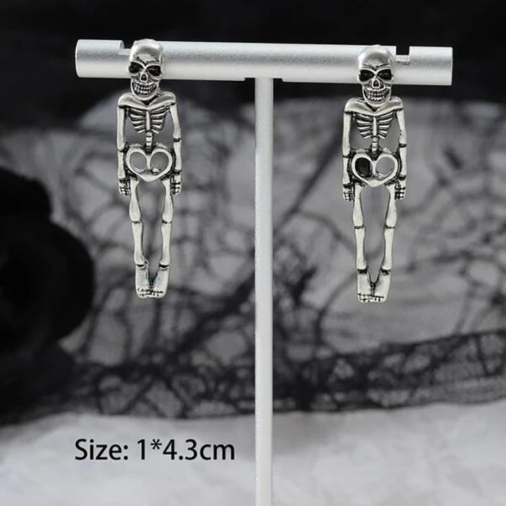 Women's Skeleton Skull Dangle Earrings for Halloween
