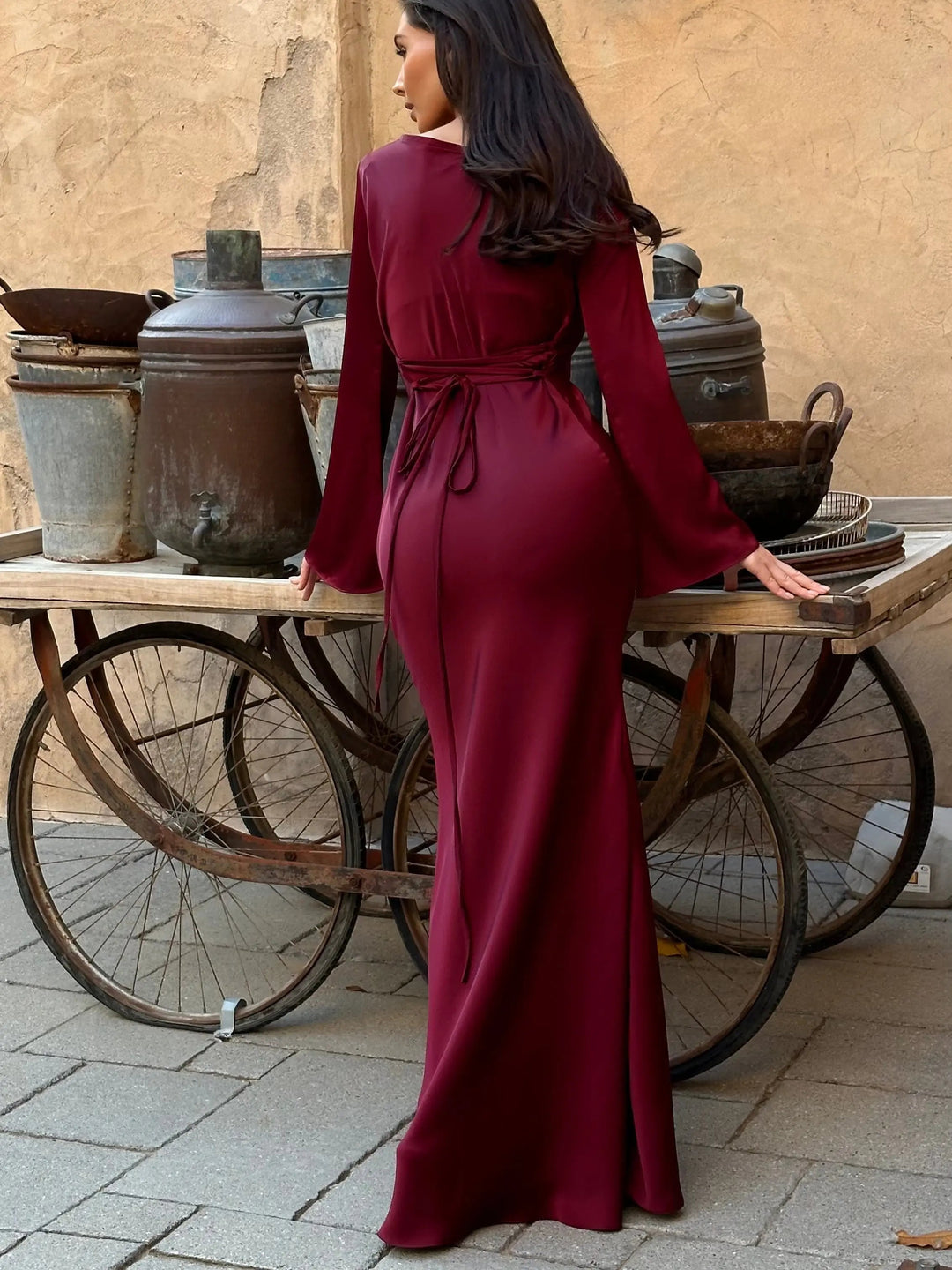 Elina | Elegant Long Sleeved Maxi Dress
