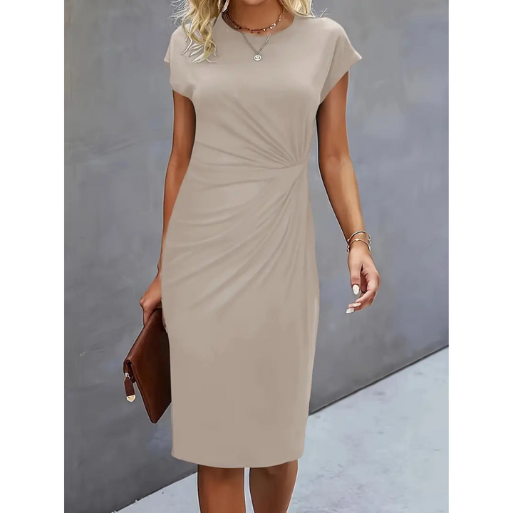 Monica | Elegant Cap Sleeve Cocktail Dress