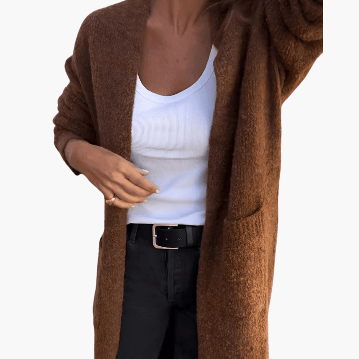 Matilda | Textured Long Sleeve Longline Cardigan
