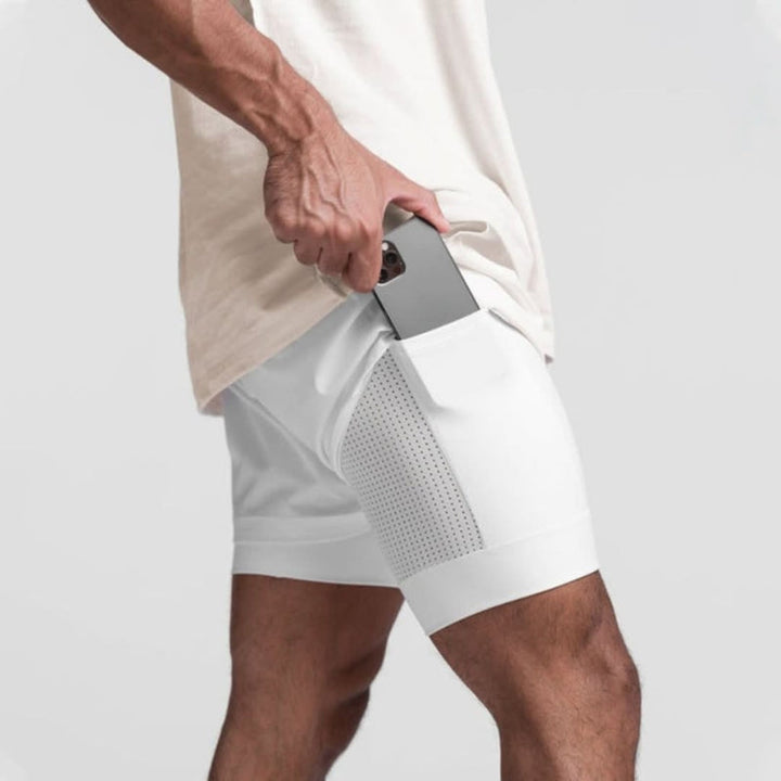 Men's 2-in-1 Running Shorts with Phone Pocket