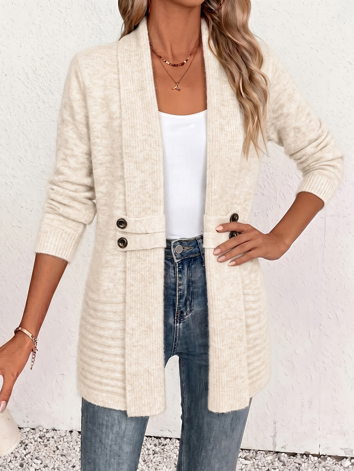 Womens Longline Knit Cardigan