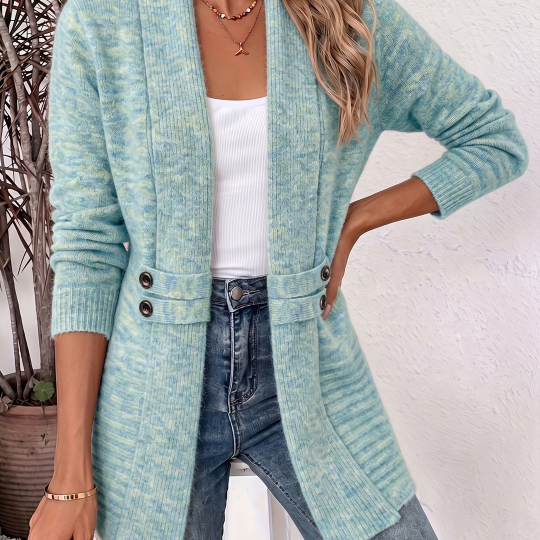 Womens Longline Knit Cardigan