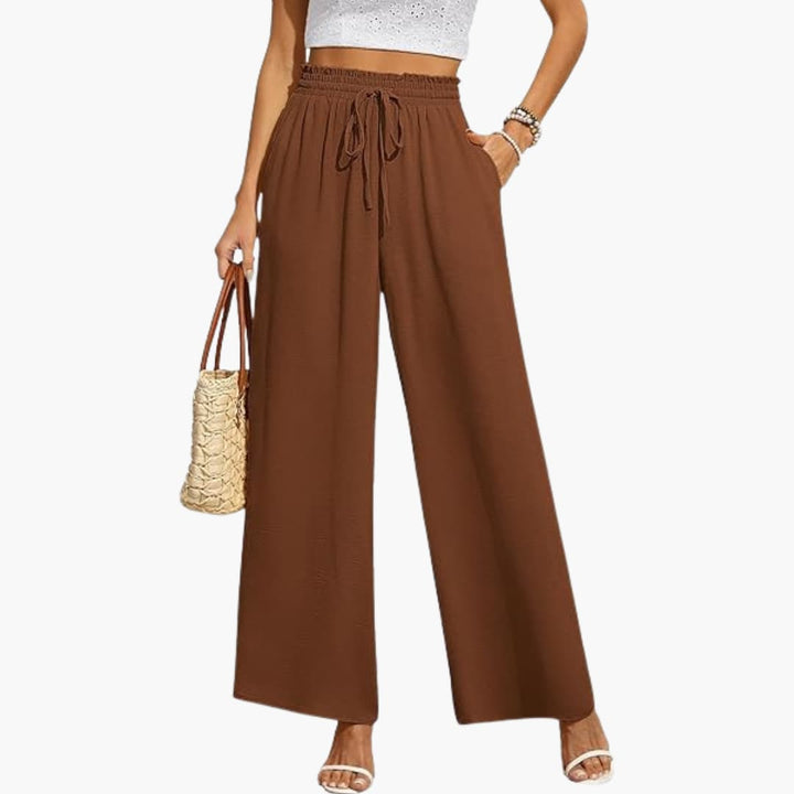 Elara | Relaxed Drawstring Wide Leg Pants