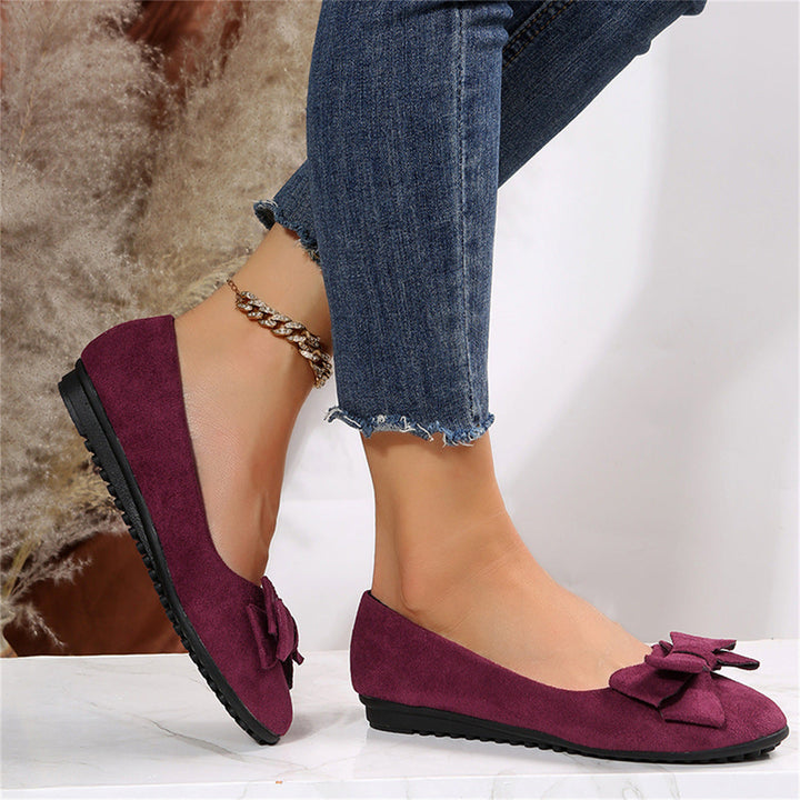 Womens Bow Ballet Flats